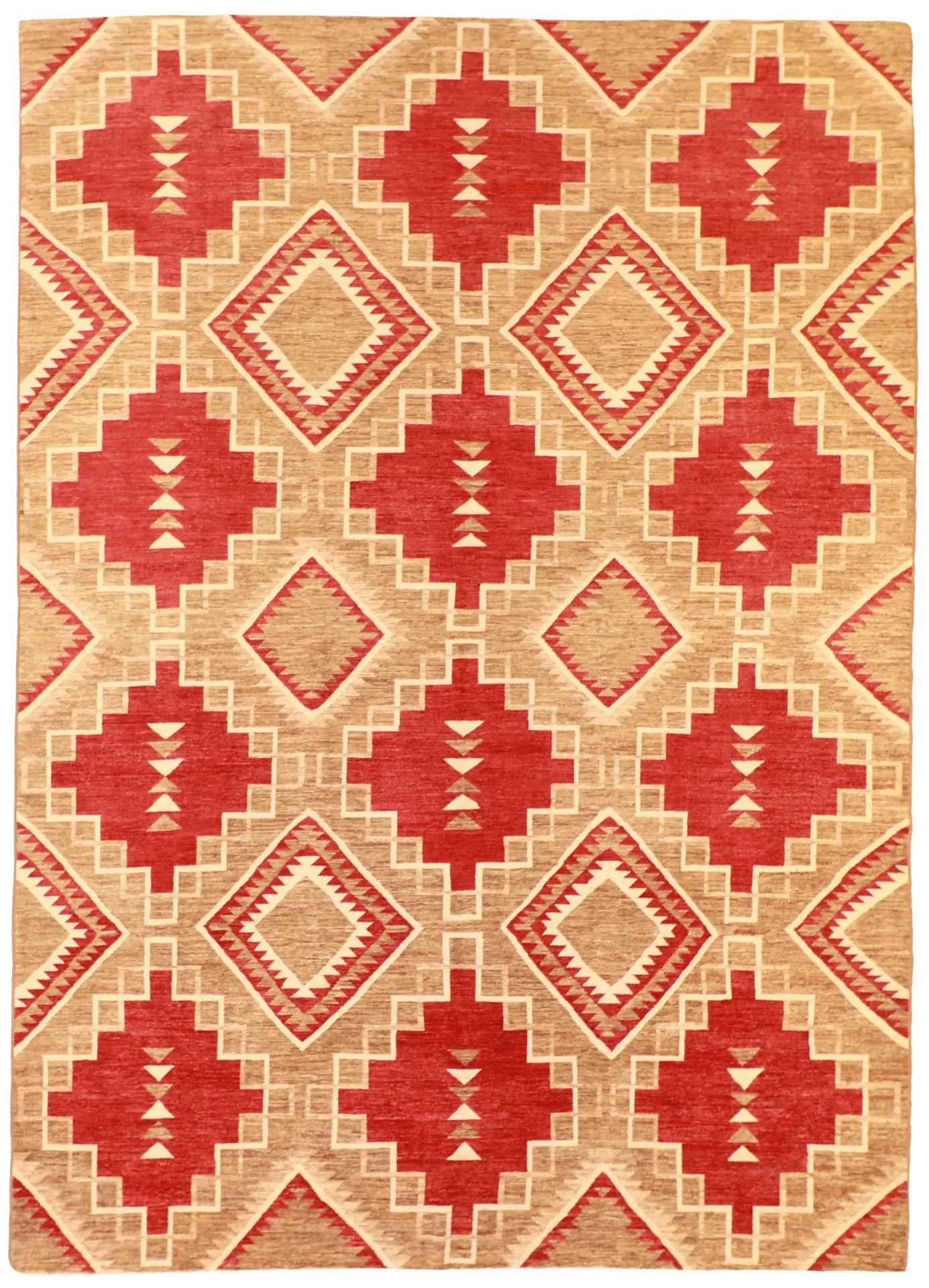 10 x 13.10 - Mountain Modern Fine/Wool All Over Rectangle - Finest Hand-Knotted Quality Wool — 61286
