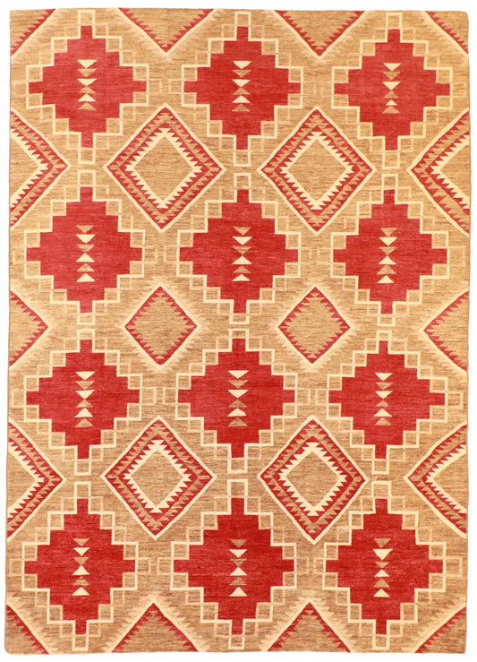 10 x 13.10 - Mountain Modern Fine/Wool All Over Rectangle - Finest Hand-Knotted Quality Wool — 61286