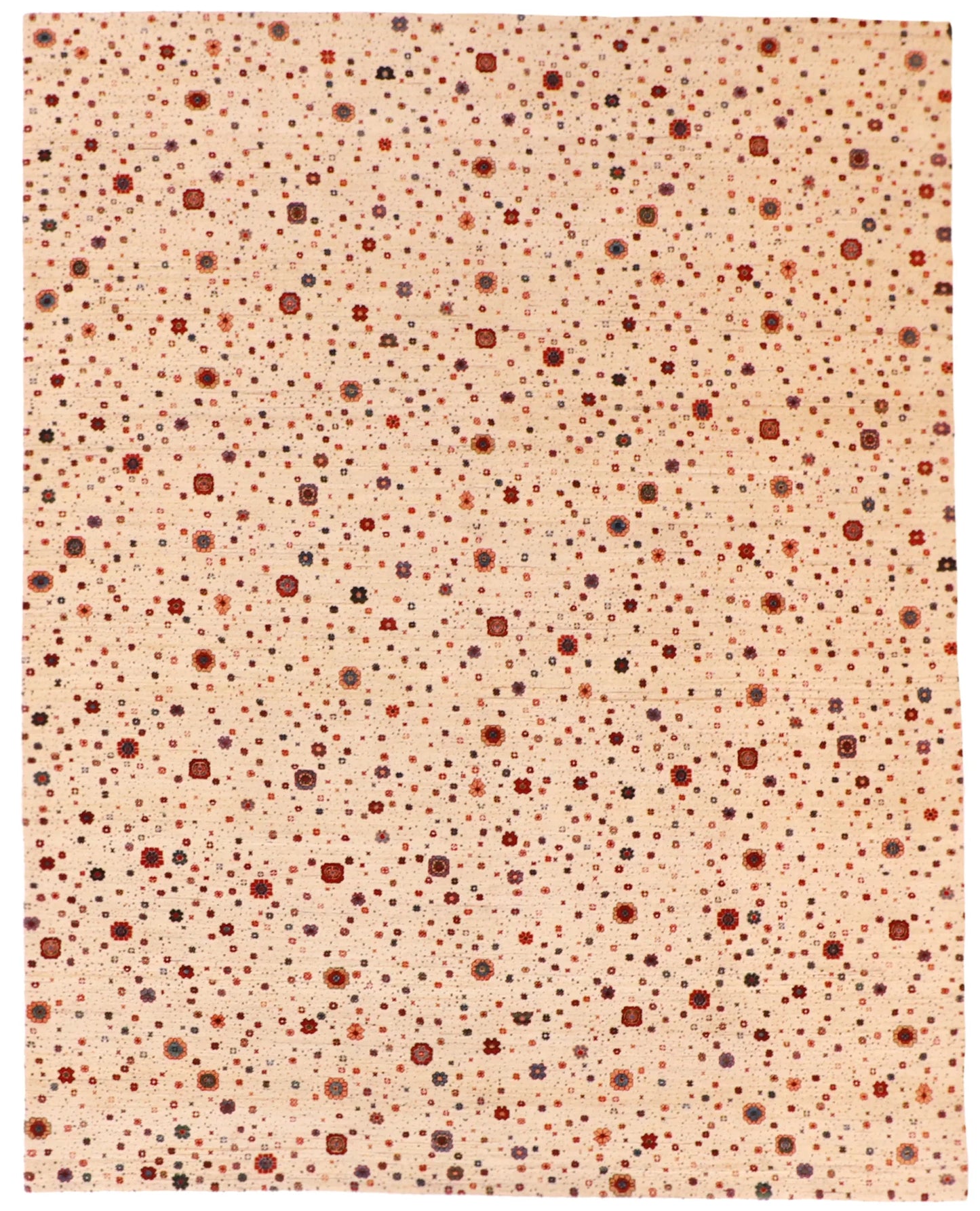 8.1 x 10.2 - Lori Baft Wool Contemporary Rectangle - Finest Hand-Knotted Quality Wool — 61438