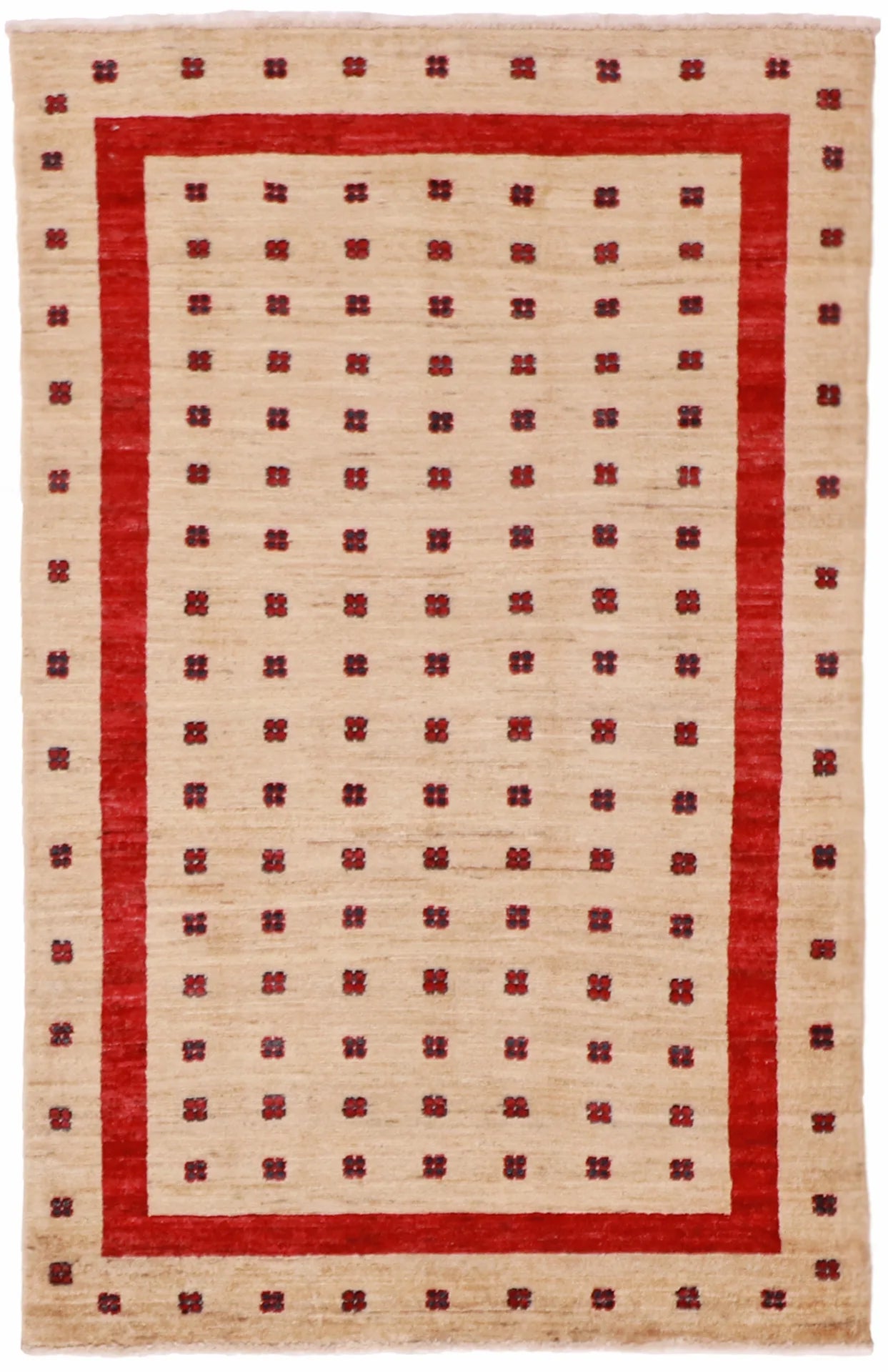 3.4 x 5.2 - Mountain Modern Wool All Over Rectangle - Finest Hand-Knotted Quality Wool — 61659