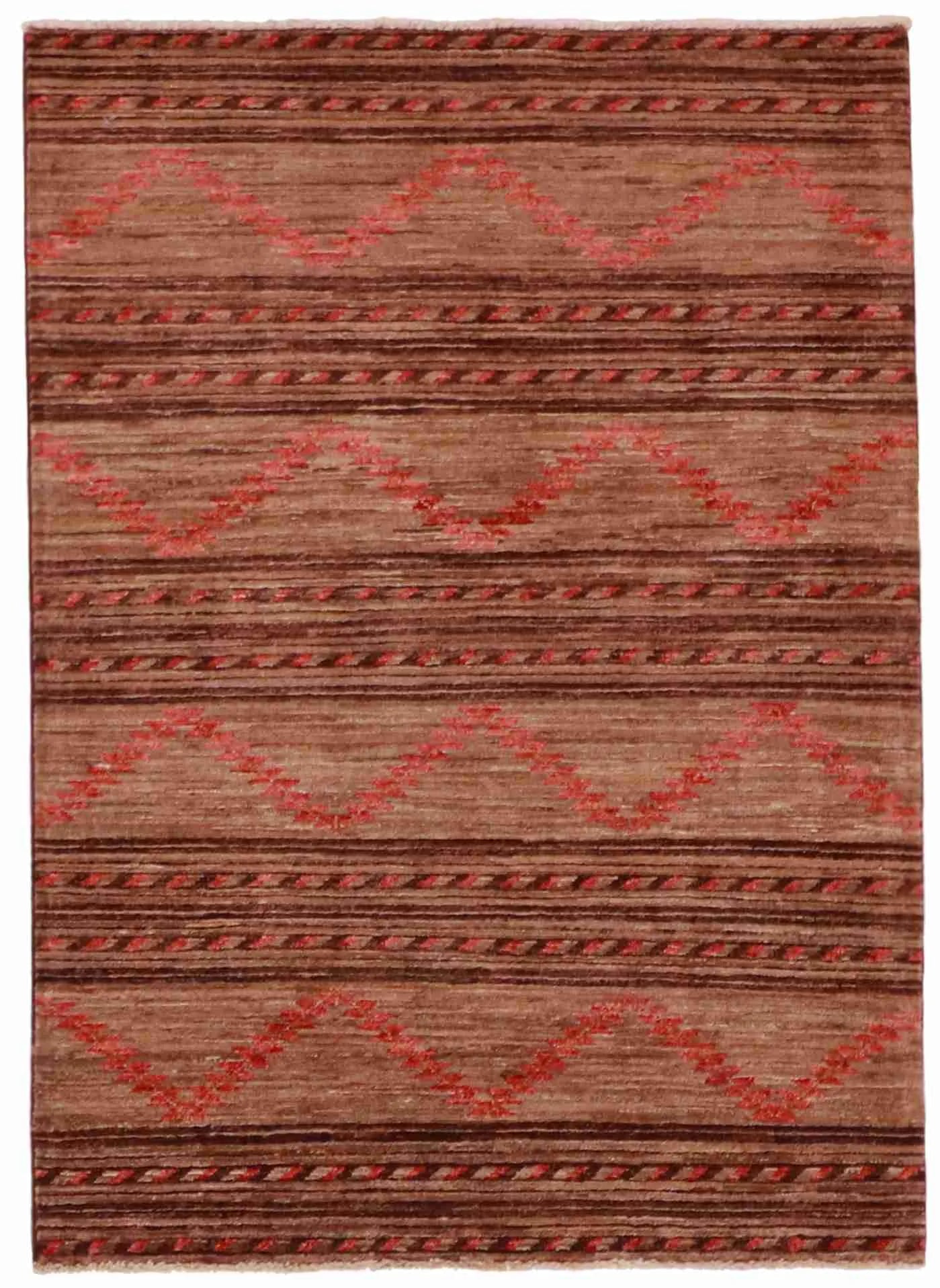 3.4 x 4.7 - Mountain Modern Wool All Over Rectangle - Finest Hand-Knotted Quality Wool — 61670