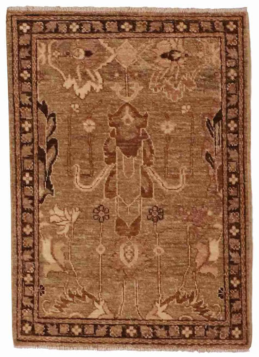 2 x 3 - Tabriz Fine/Wool All Over Rectangle - Finest Hand-Knotted Quality Wool - 61759
