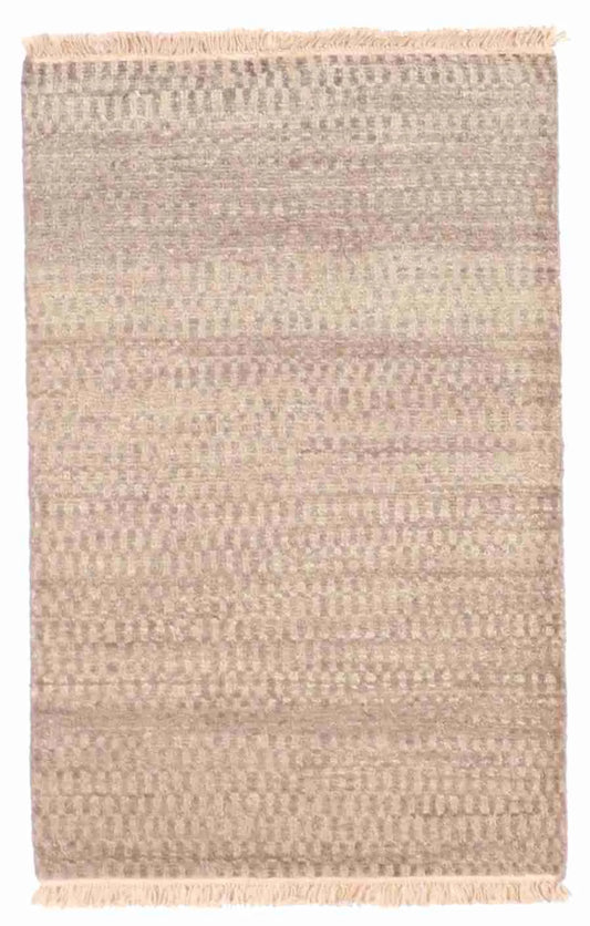 2 x 3 - Modern Fine/Wool All Over Rectangle - Finest Hand-Knotted Quality Wool — 61763