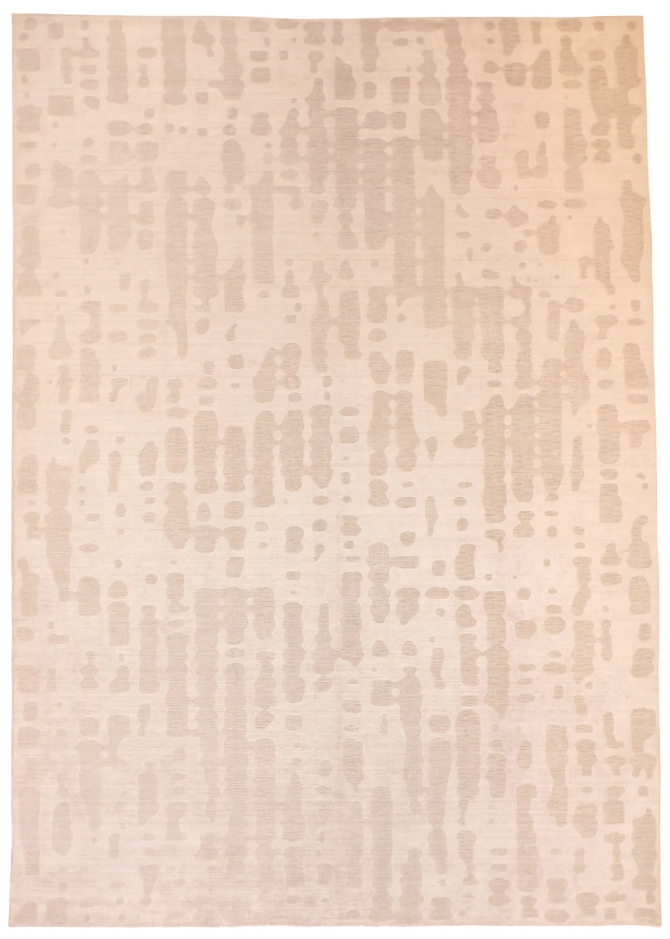 9.10 x 13.10 - Modern Fine/Wool/Silk All Over Rectangle - Finest Hand-Knotted Quality Wool — 62006