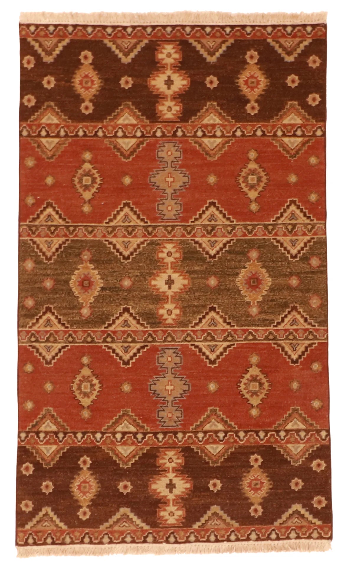 2.7 x 10 - Modern Fine/Wool All Over Rectangle - Finest Hand-Knotted Quality Wool — 62066