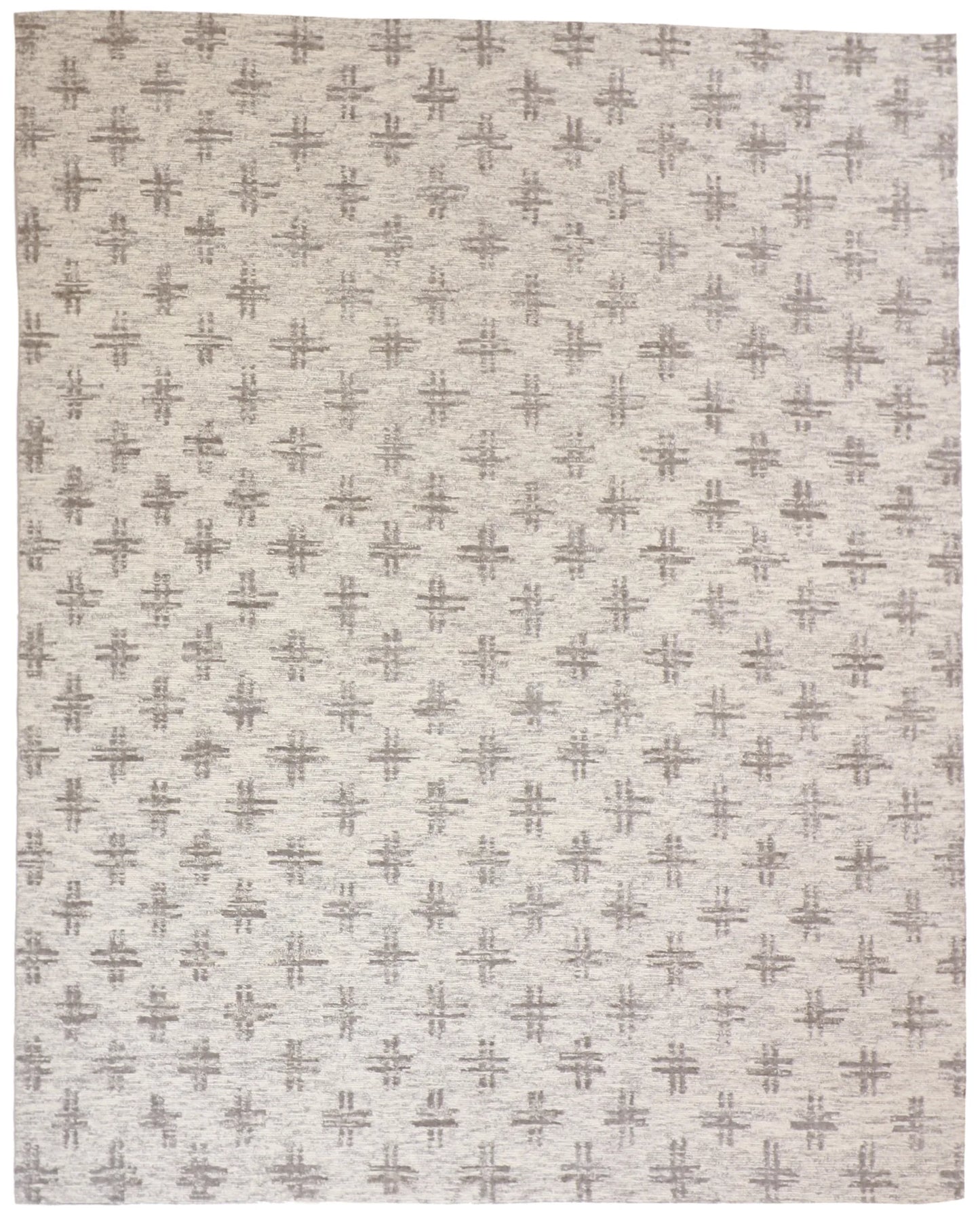10 x 13.10 - Modern Wool Contemporary Rectangle - Finest Hand-Knotted Quality Wool — 62236