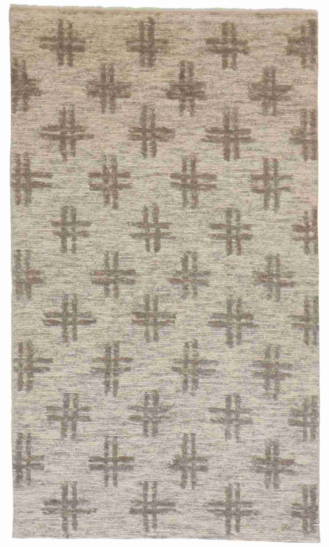 3 x 5 - Modern Fine/Wool All Over Rectangle - Finest Hand-Knotted Quality Wool — 62277