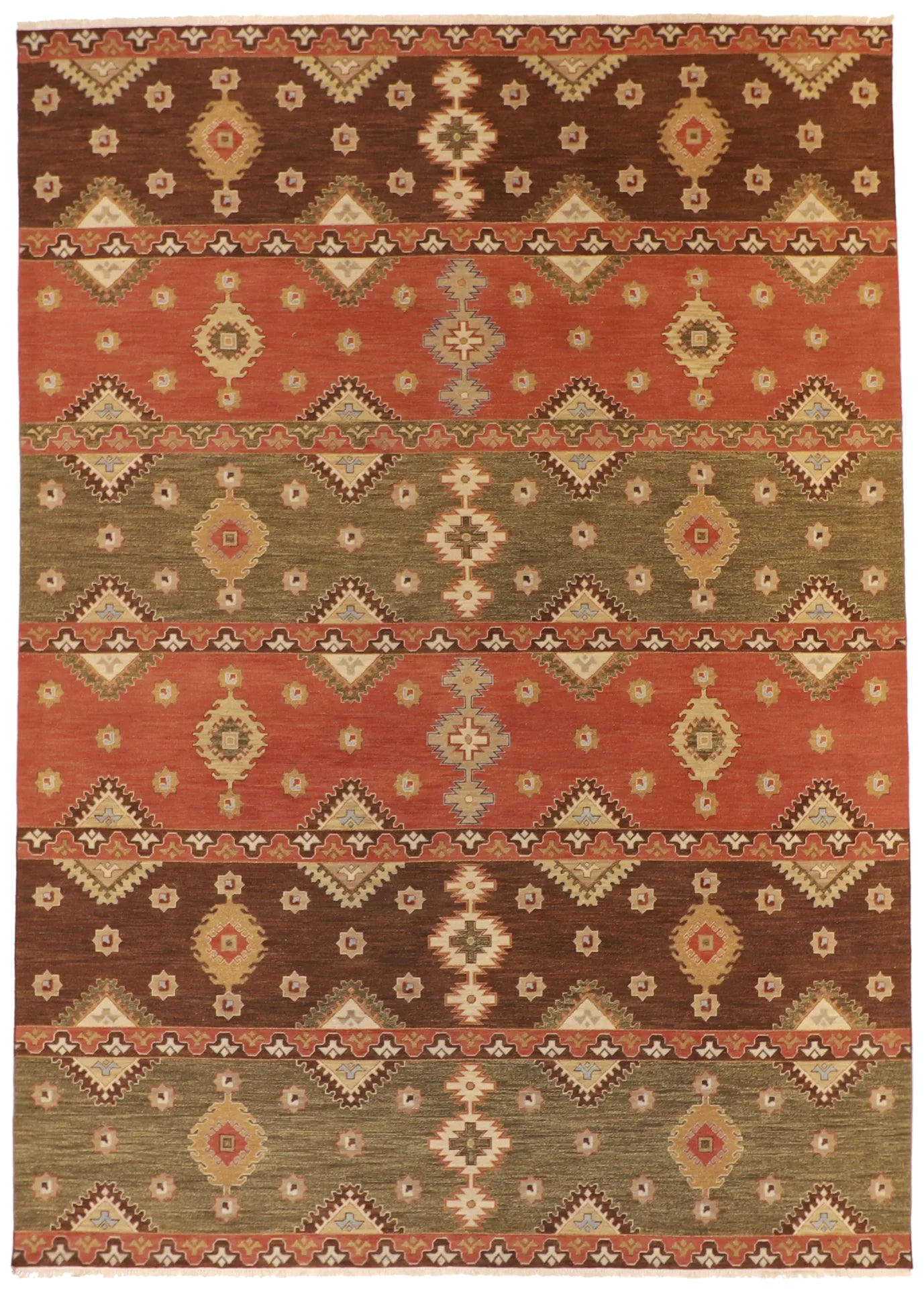 10 x 13.10 - Bijar Fine/Wool All Over Rectangle - Finest Hand-Knotted Quality Wool — 62605