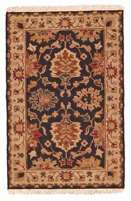 2 x 3 - Serapie Fine/Wool All Over Rectangle - Finest Hand-Knotted Quality - 62614