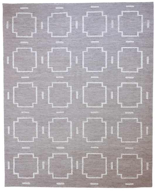 9 x 12 - Gabbeh Wool Contemporary Rectangle - Finest Hand-Knotted Quality Wool — 62654