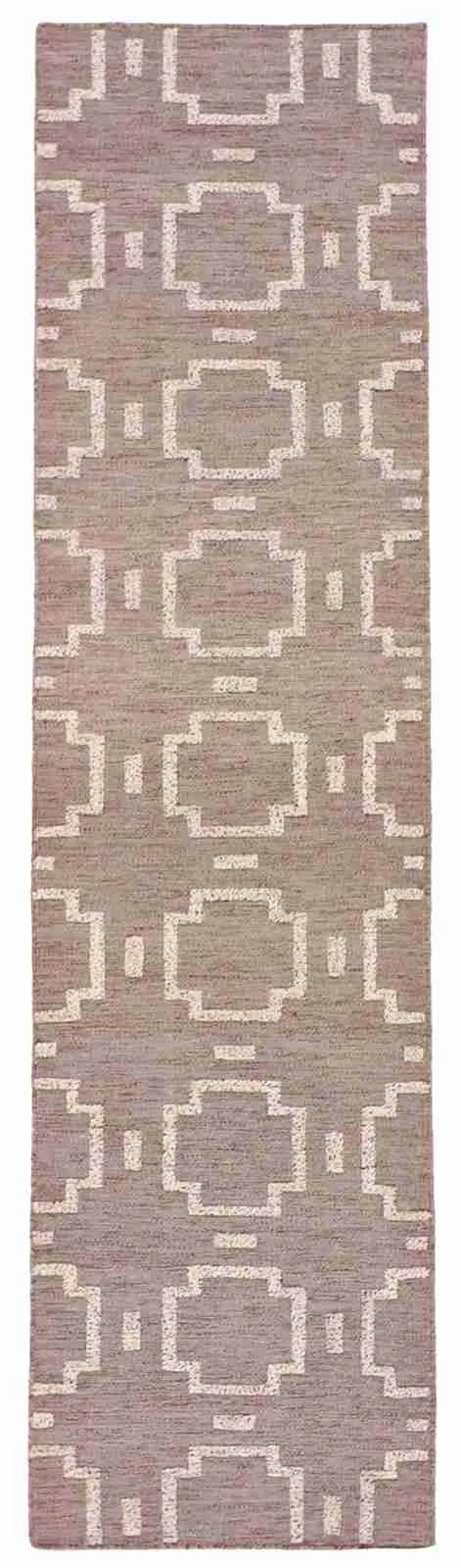 2.6 x 12 - Modern Fine All Over Rectangle - Hand Woven Rug — 62722