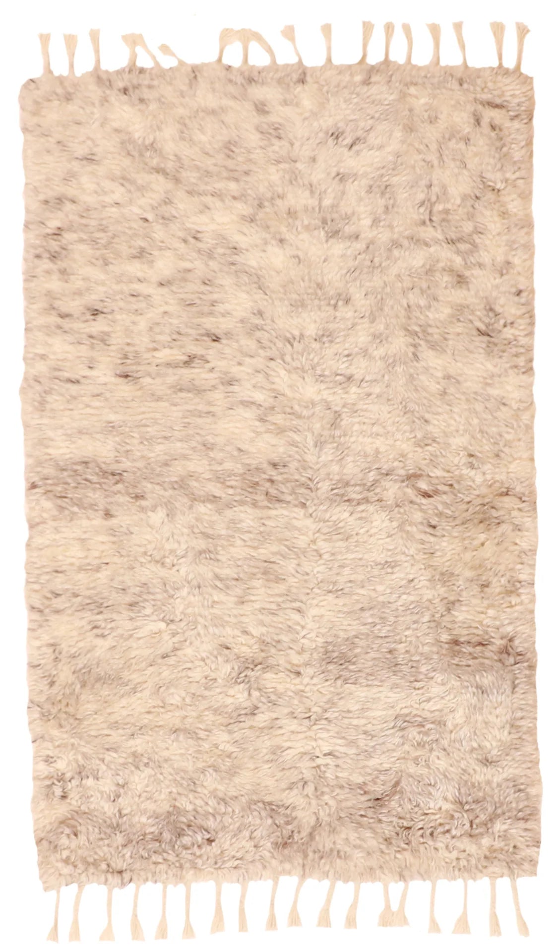 3.3 x 5 - Qum Wool All Over Rectangle - Finest Hand-Knotted Quality Wool — 62799