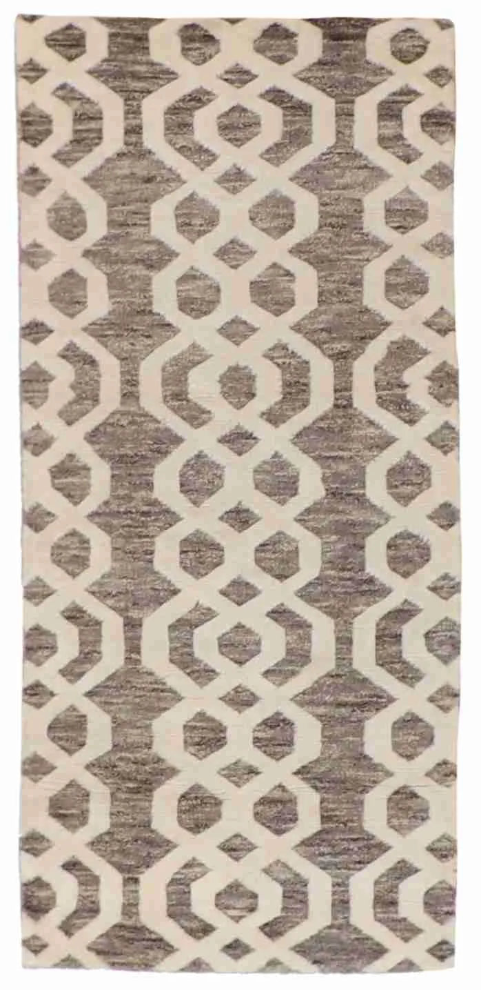 2.6 x 6 - Moroccan Fine/Wool All Over Rectangle - Finest Hand-Knotted Quality Wool — 62801