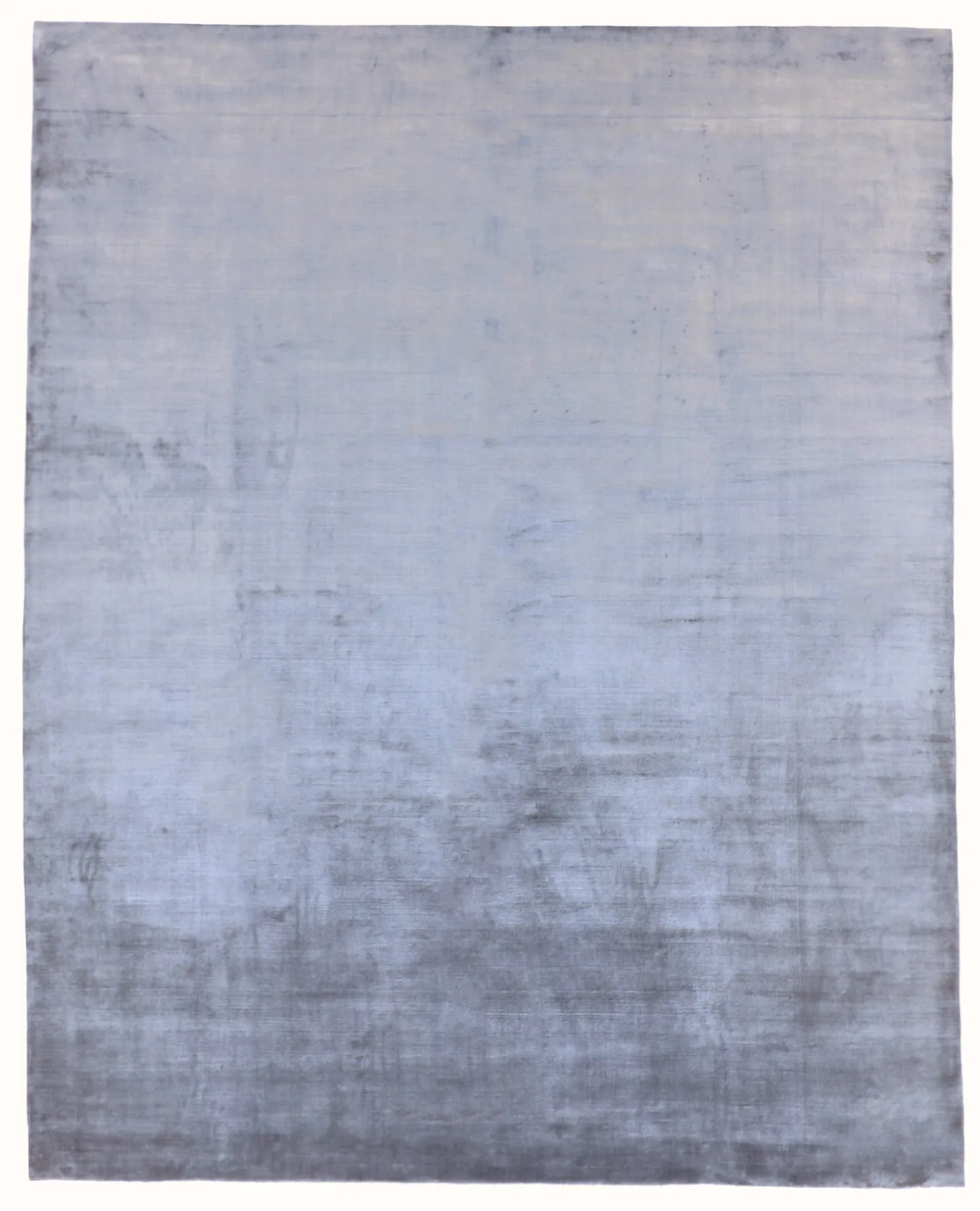 8.2 x 10.2 - Modern Silk Contemporary Rectangle - Finest Hand-Knotted Quality Wool — 62866