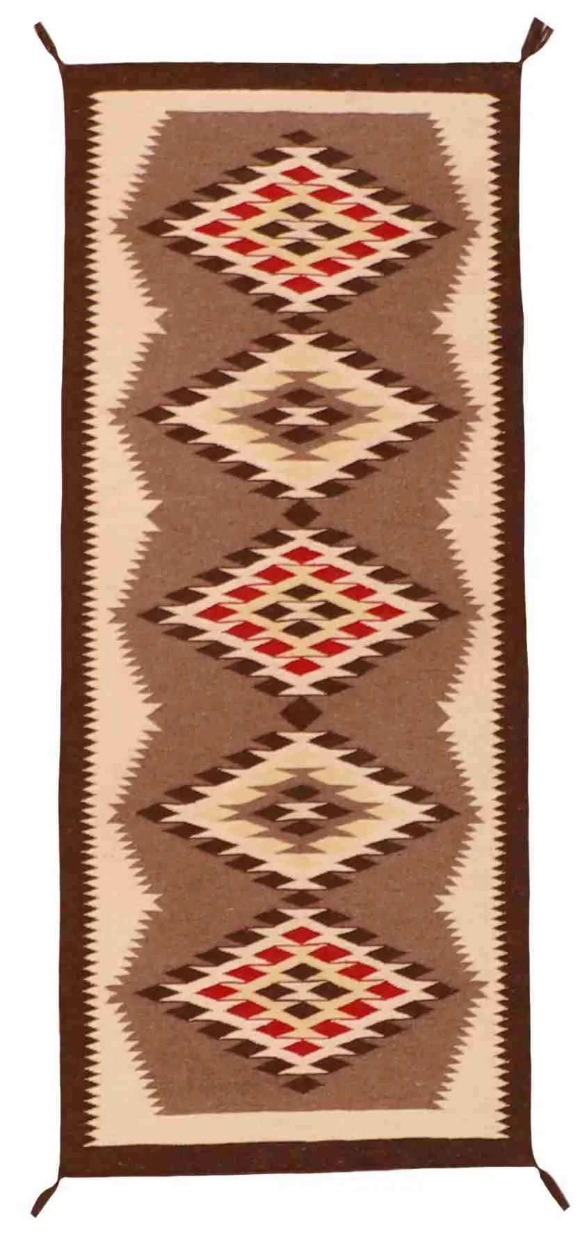 2.7 x 10 - Navajo Fine/Wool Kilim Rectangle - Finest Hand-Made Quality Wool — 63053
