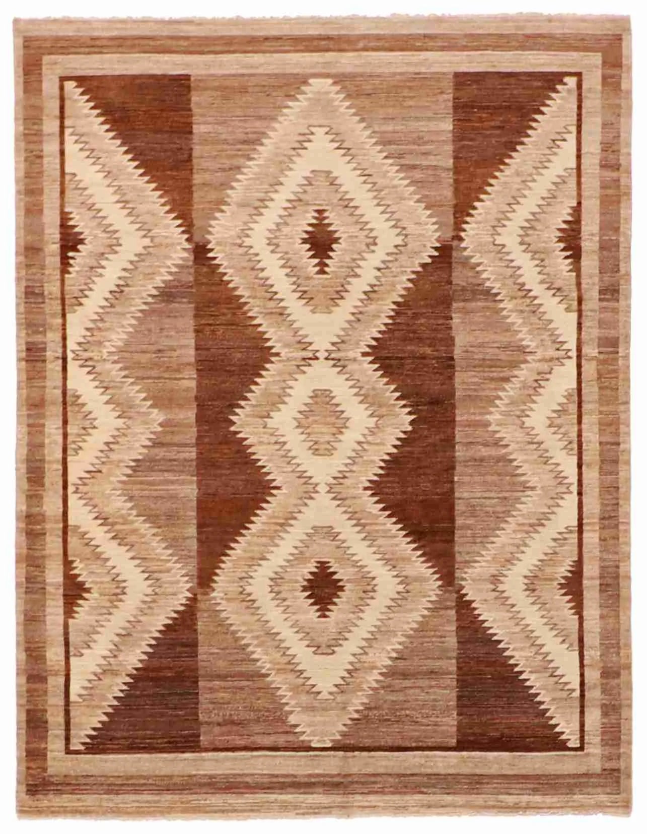 5.2 x 6.9 - Mountain Modern Wool Western Rectangle - Finest Hand-Knotted Quality Wool — 63235