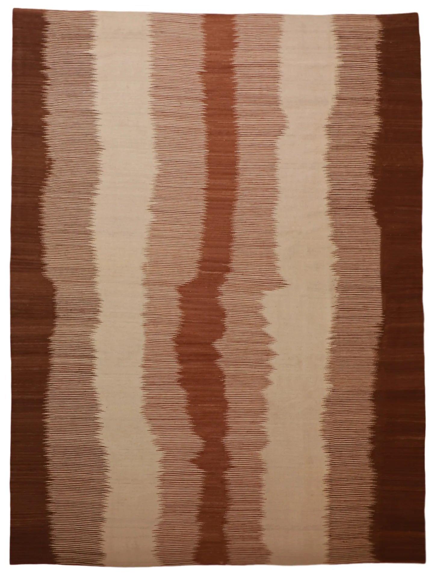 8.9 x 9.6 - Kilim Fine/Wool Geometric Rectangle - Finest Hand-Made Quality Wool — 63332