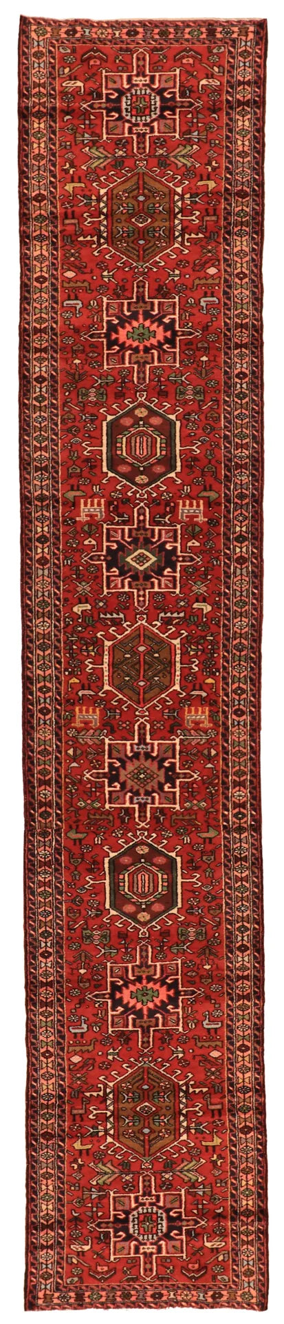 2.9 x 19 - Karajeh Fine/Wool All Over Rectangle - Hand Woven Rug - 63503