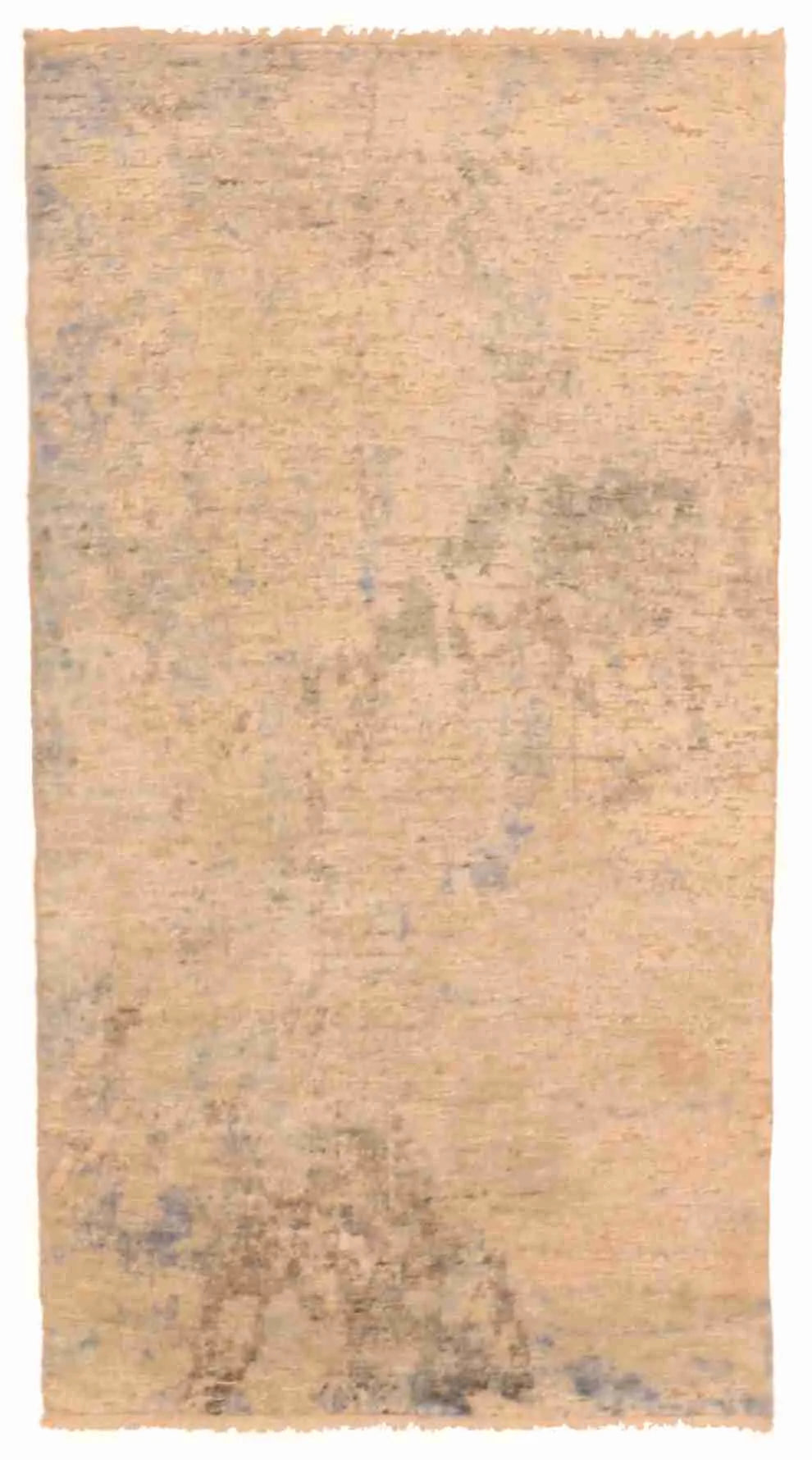 2.10 x 5.2 - Modern Wool/Silk All Over Rectangle - Finest Hand-Knotted Quality Wool — 63543