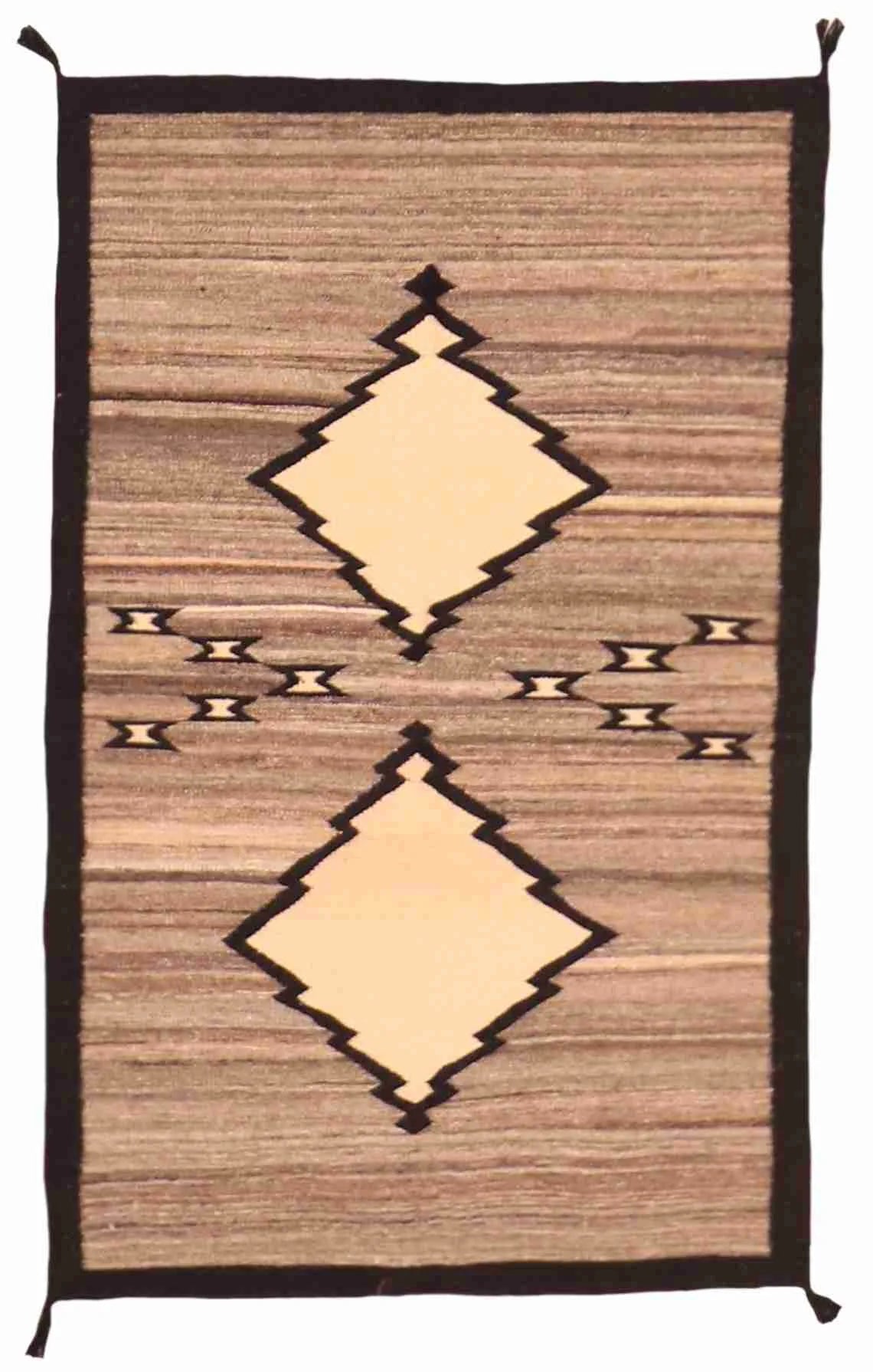 3.1 x 5 - Navajo Fine/Wool Kilim Rectangle - Finest Hand-Made Quality Wool — 63576