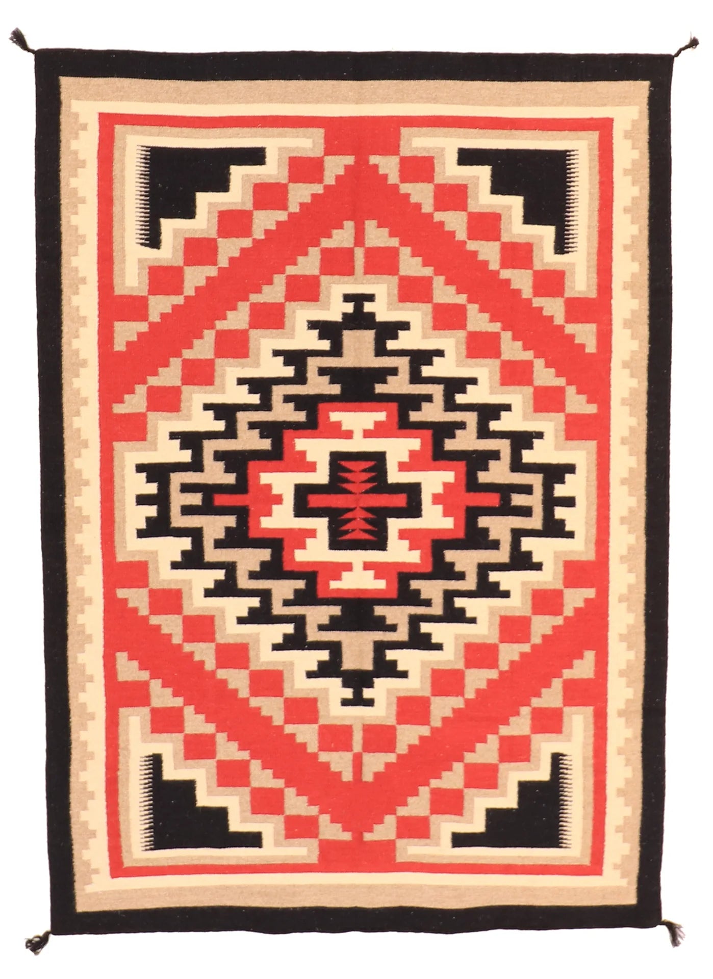 W 5 - L 7.2 - Kilim Fine/Wool All Over Rectangle - Finest Hand-Made Quality Wool - 63597