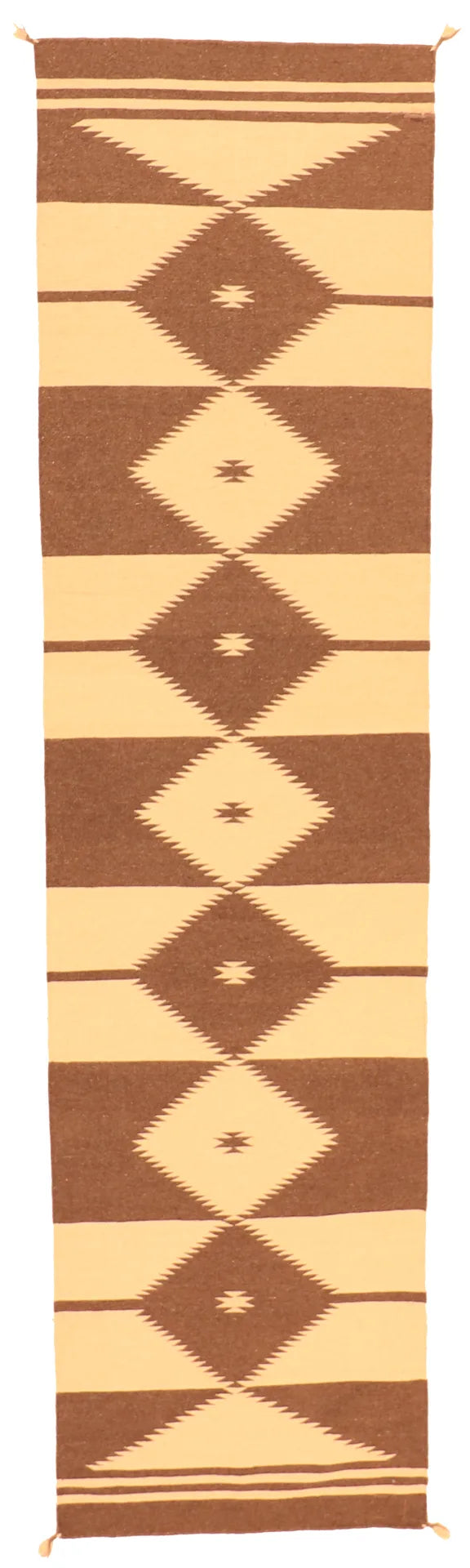 3 x 11.10 - Navajo Fine/Wool Kilim Rectangle - Finest Hand-Made Quality Wool — 63601