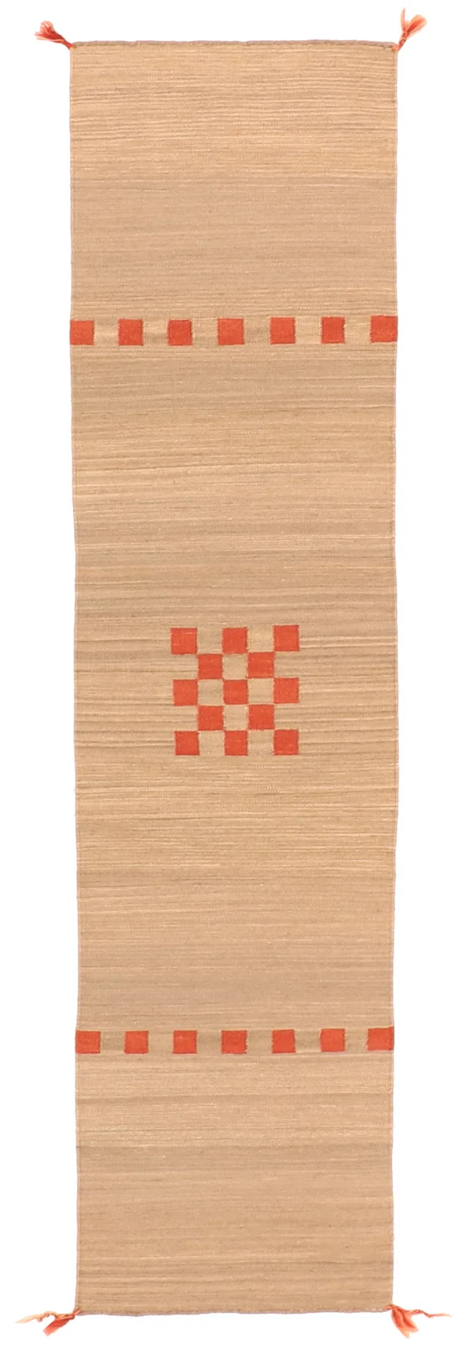 2 x 8.1 - Navajo Fine/Wool All Over Rectangle - Finest Hand-Made Quality Wool — 63617