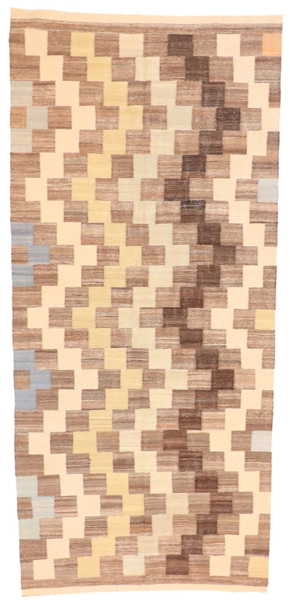 6 x 12.11 - Kilim Fine/Wool Modern Rectangle - Finest Hand-Made Quality Wool — 63670