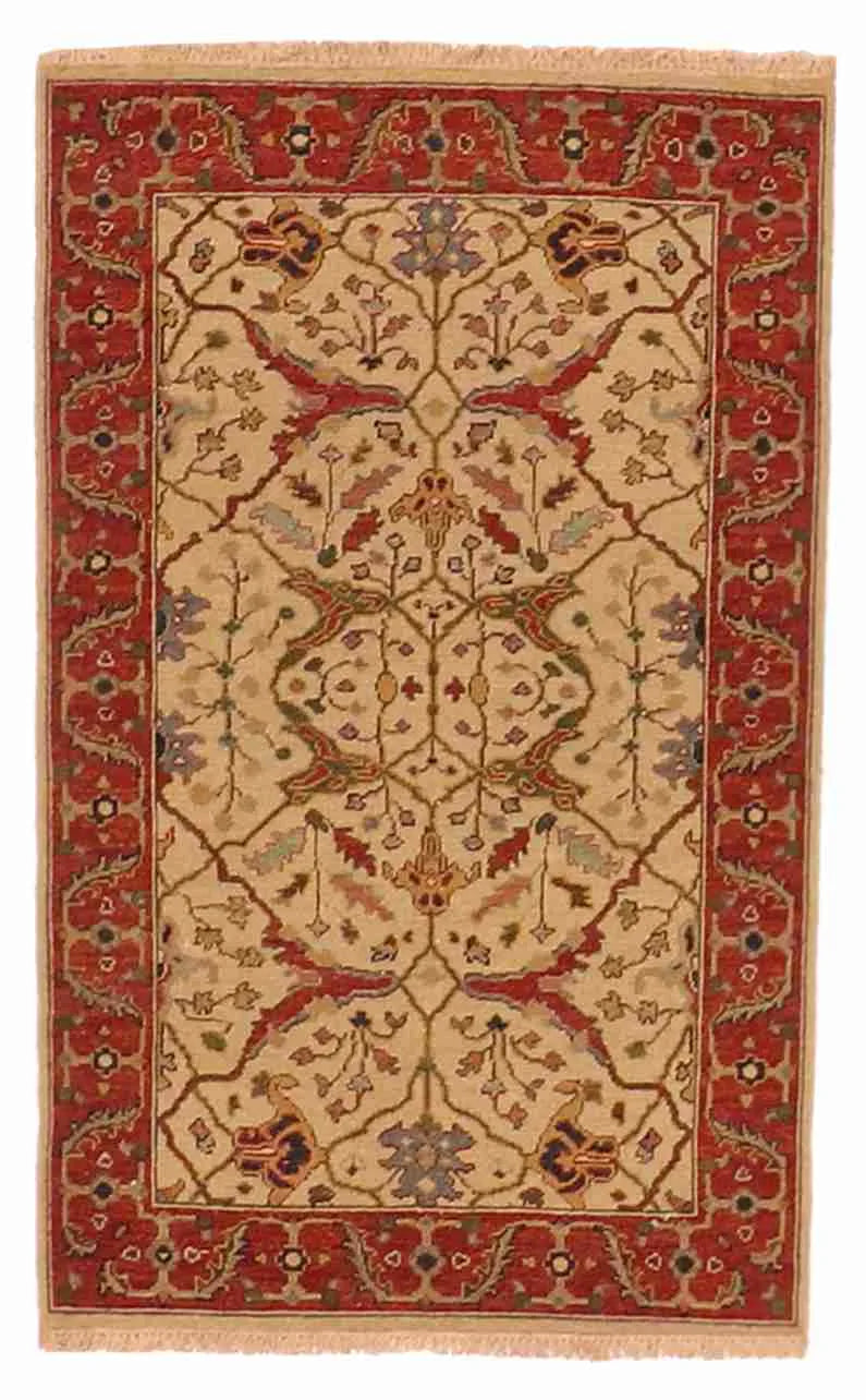 3 x 5 - Tabriz Fine/Wool Kilim Rectangle - Finest Hand-Made Quality Wool — 63840