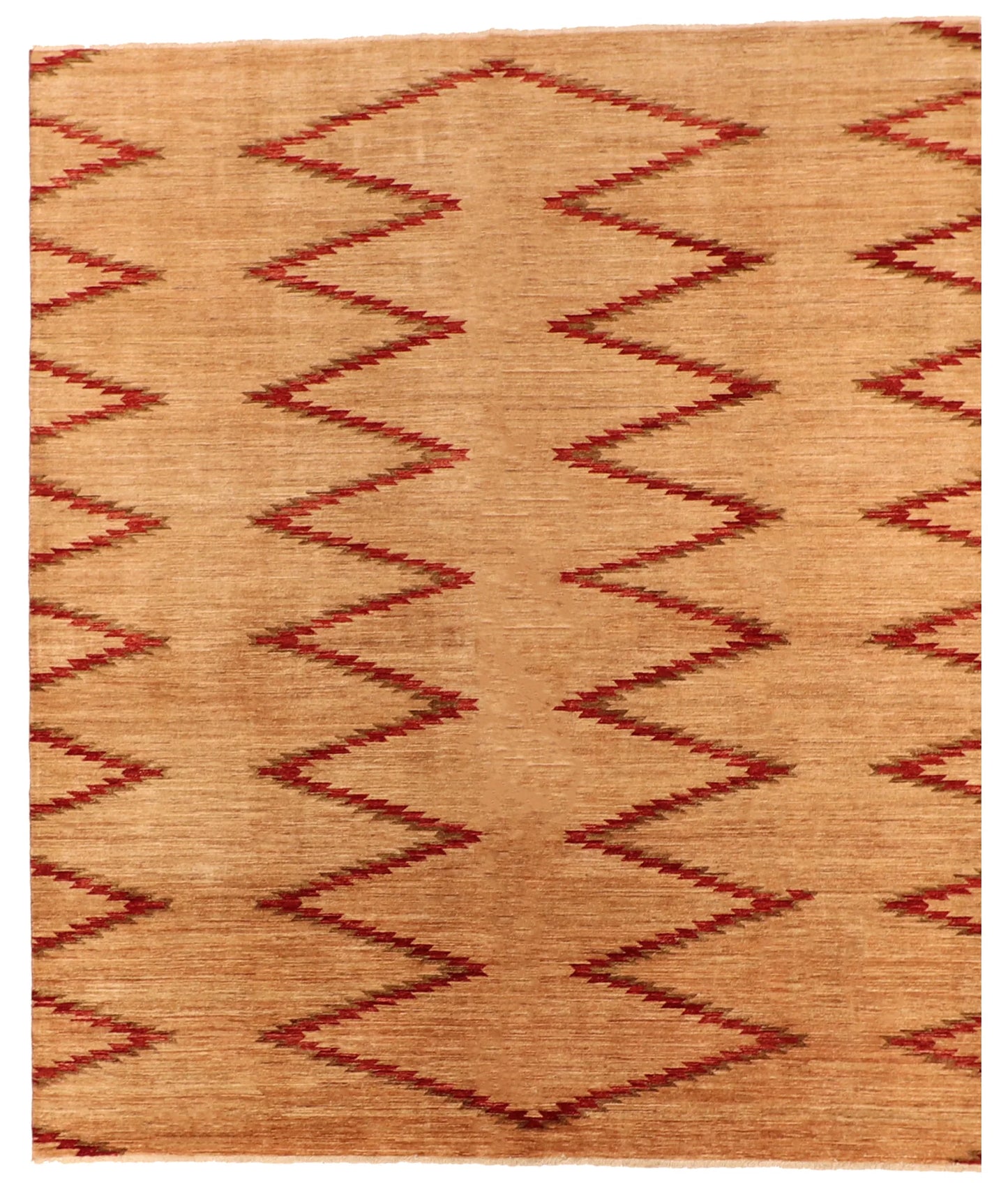 8.5 x 9.8 - Mountain Modern Wool Western Rectangle - Finest Hand-Knotted Quality Wool — 63893