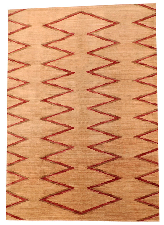 9.10 x 13.9 - Mountain Modern Wool Western Rectangle - Finest Hand-Knotted Quality Wool — 63899