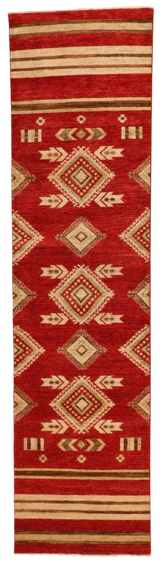 2.6 x 6 - Mountain Modern Fine/Wool All Over Rectangle - Finest Hand-Knotted Quality Wool — 64018