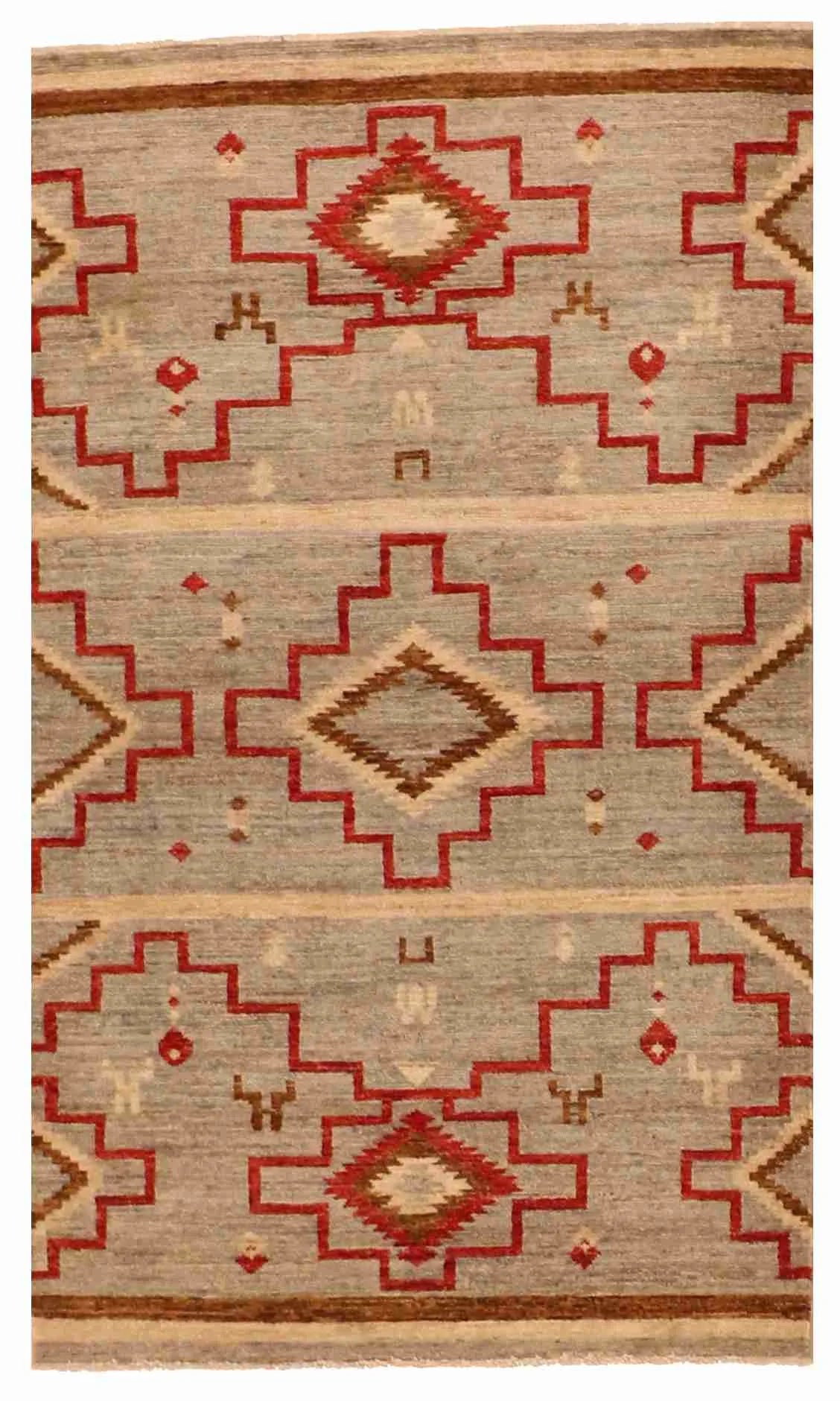 3 x 5 - Mountain Modern Wool All Over Rectangle - Finest Hand-Knotted Quality Wool — 64025