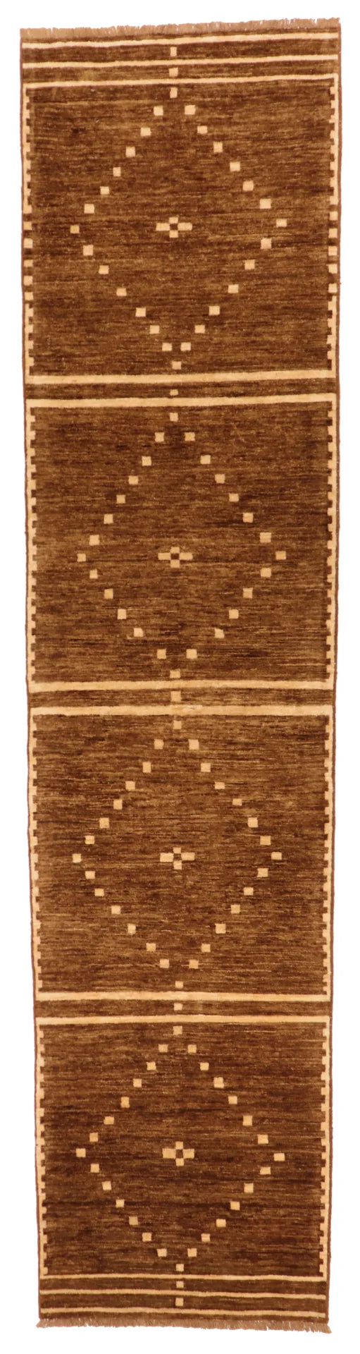 2.9 x 11.8 - Mountain Modern Fine All Over Rectangle - Hand Woven Rug — 64378