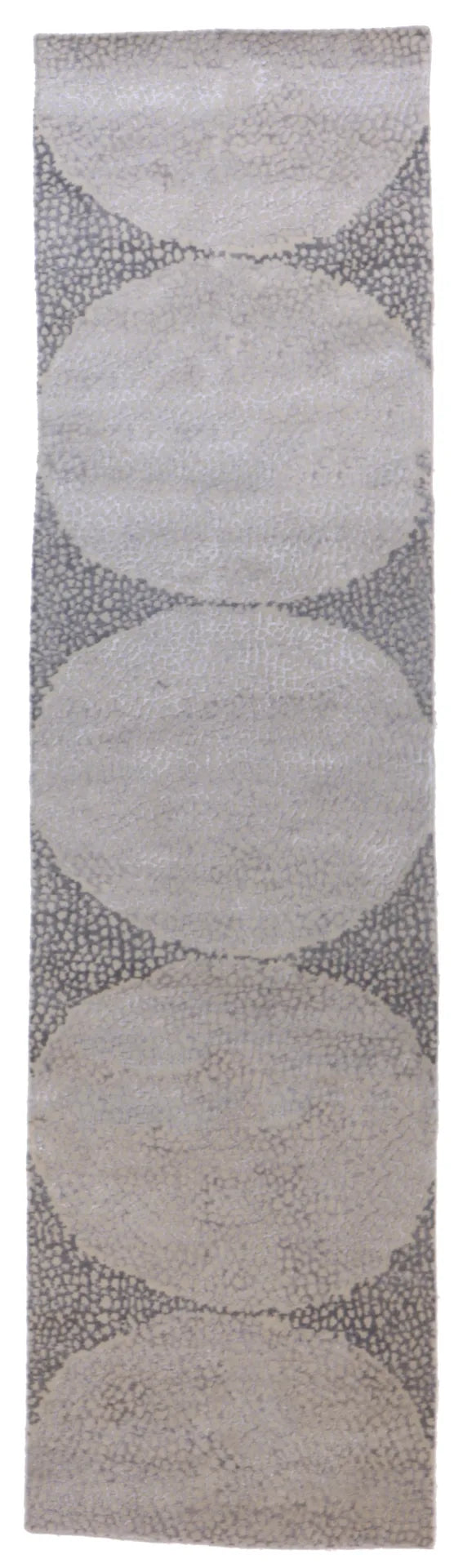 2.6 x 9.9 - Modern Silk/Wool All Over Rectangle - Finest Hand-Knotted Quality Wool — 64389