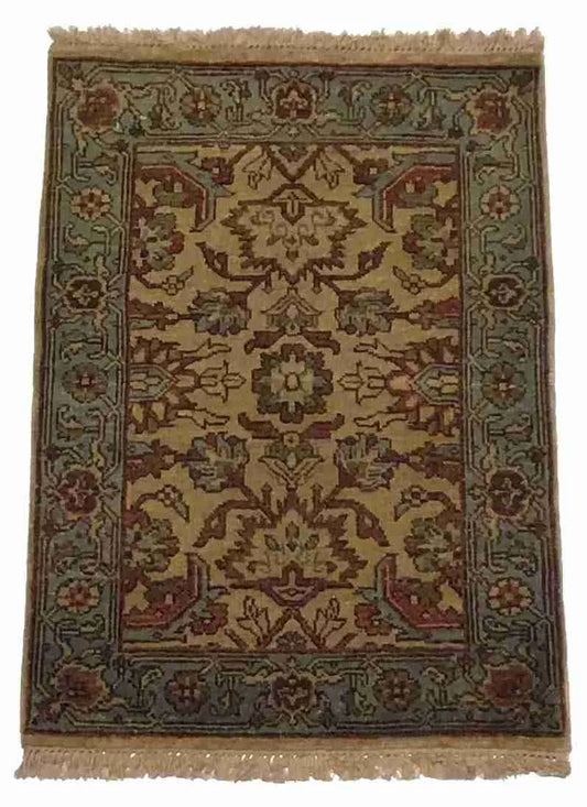 2 x 3 - Sultan Abad Fine/Wool All Over Rectangle - Finest Hand-Knotted Quality Wool - 64533