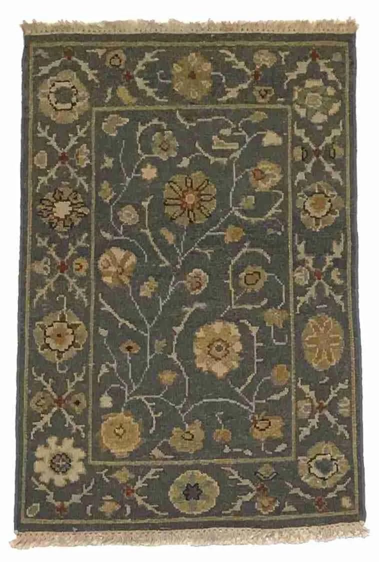 2 x 3 - Tabriz Fine/Wool All Over Rectangle - Finest Hand-Knotted Quality Wool — 64575