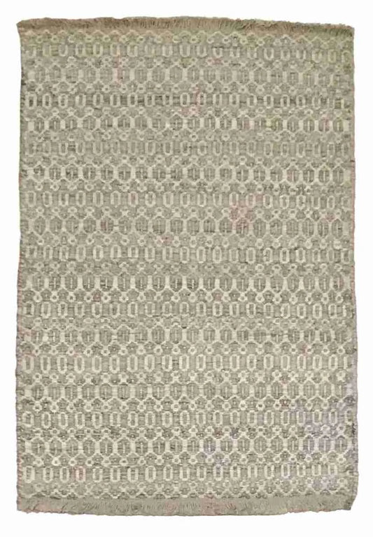 2 x 3 - Modern Fine/Wool All Over Rectangle - Finest Hand-Knotted Quality Wool — 64593