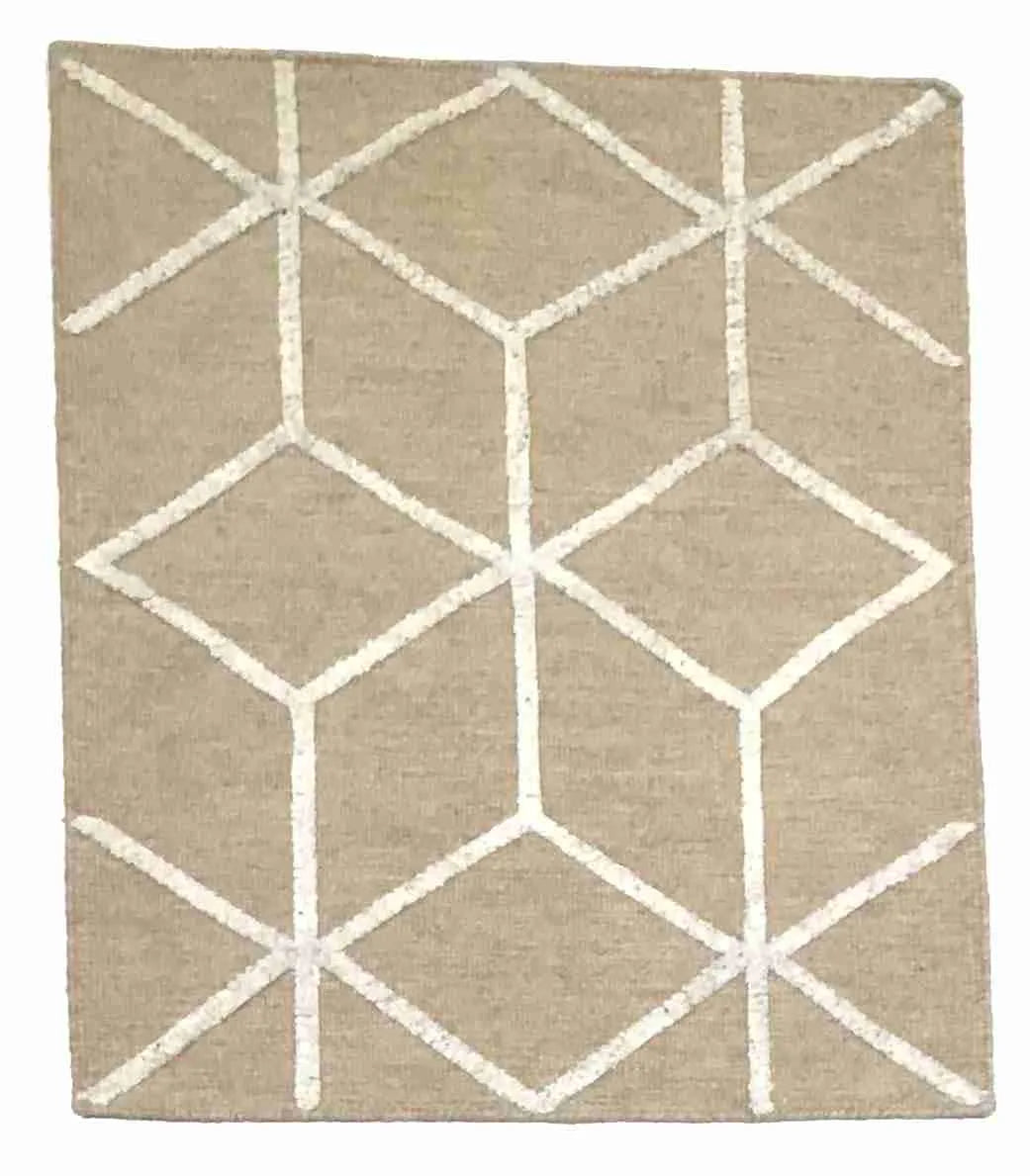 2.6 x 3.1 - Modern Silk/Wool All Over Rectangle - Finest Hand-Knotted Quality Wool — 64656