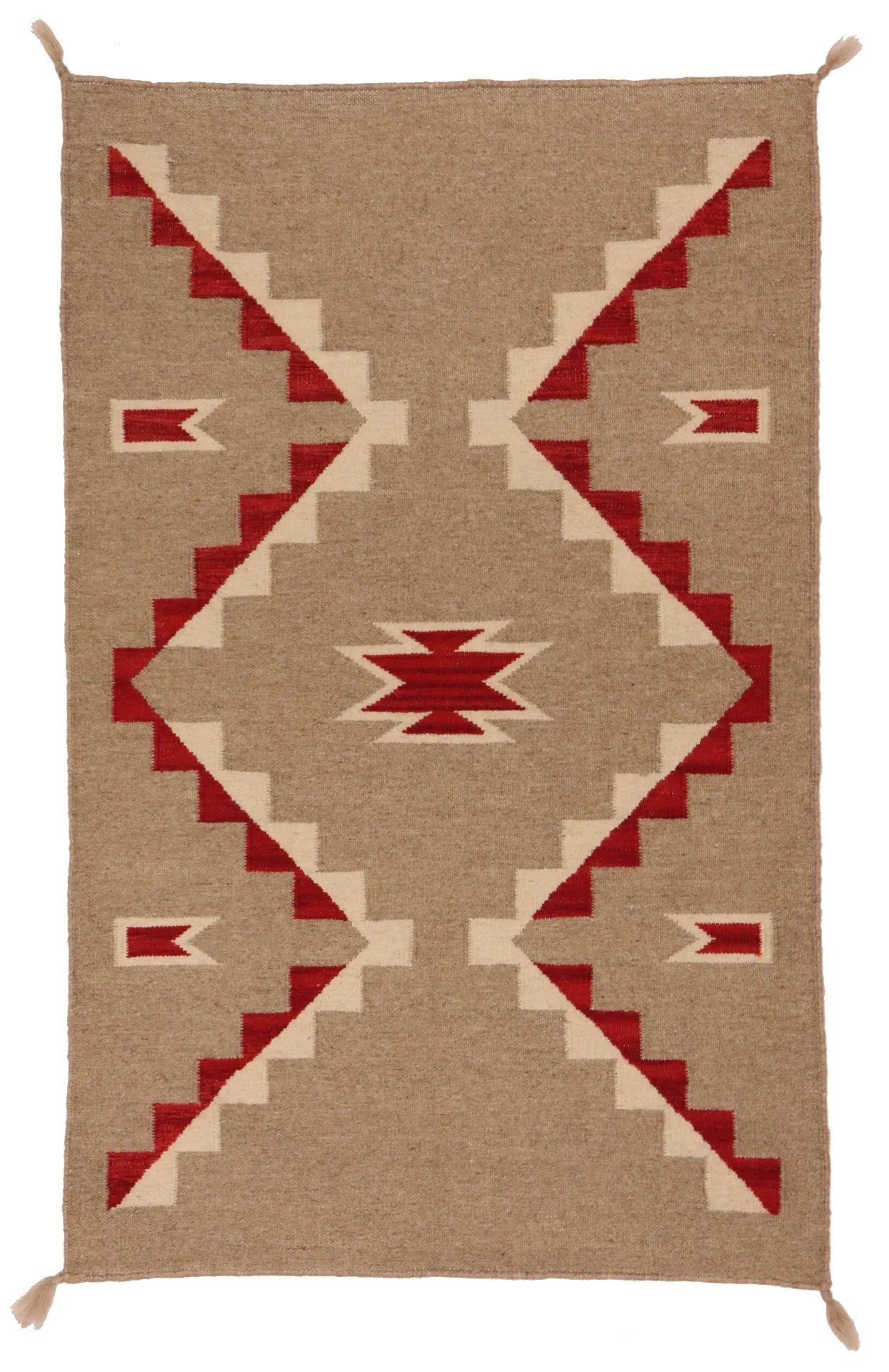 3.1 x 4.10 - Navajo Fine/Wool All Over Rectangle - Finest Hand-Made Quality Wool — 64761