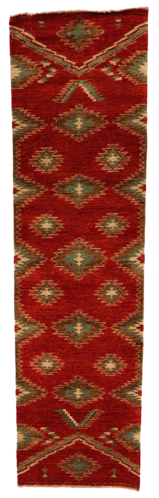 2.7 x 9.8 - Mountain Modern Fine/Wool All Over Rectangle - Hand Woven Rug — 64915