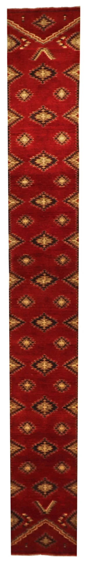 2.5 x 18.3 - Mountain Modern Fine/Wool All Over Rectangle - Finest Hand-Knotted Quality Wool — 64920