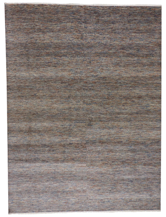 9 x 12 - Modern Wool Contemporary Rectangle - Hand Woven Rug — 65182