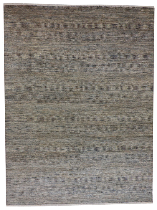 9 x 12 - Modern Silk/Wool All Over Rectangle - Hand Woven Rug — 65183