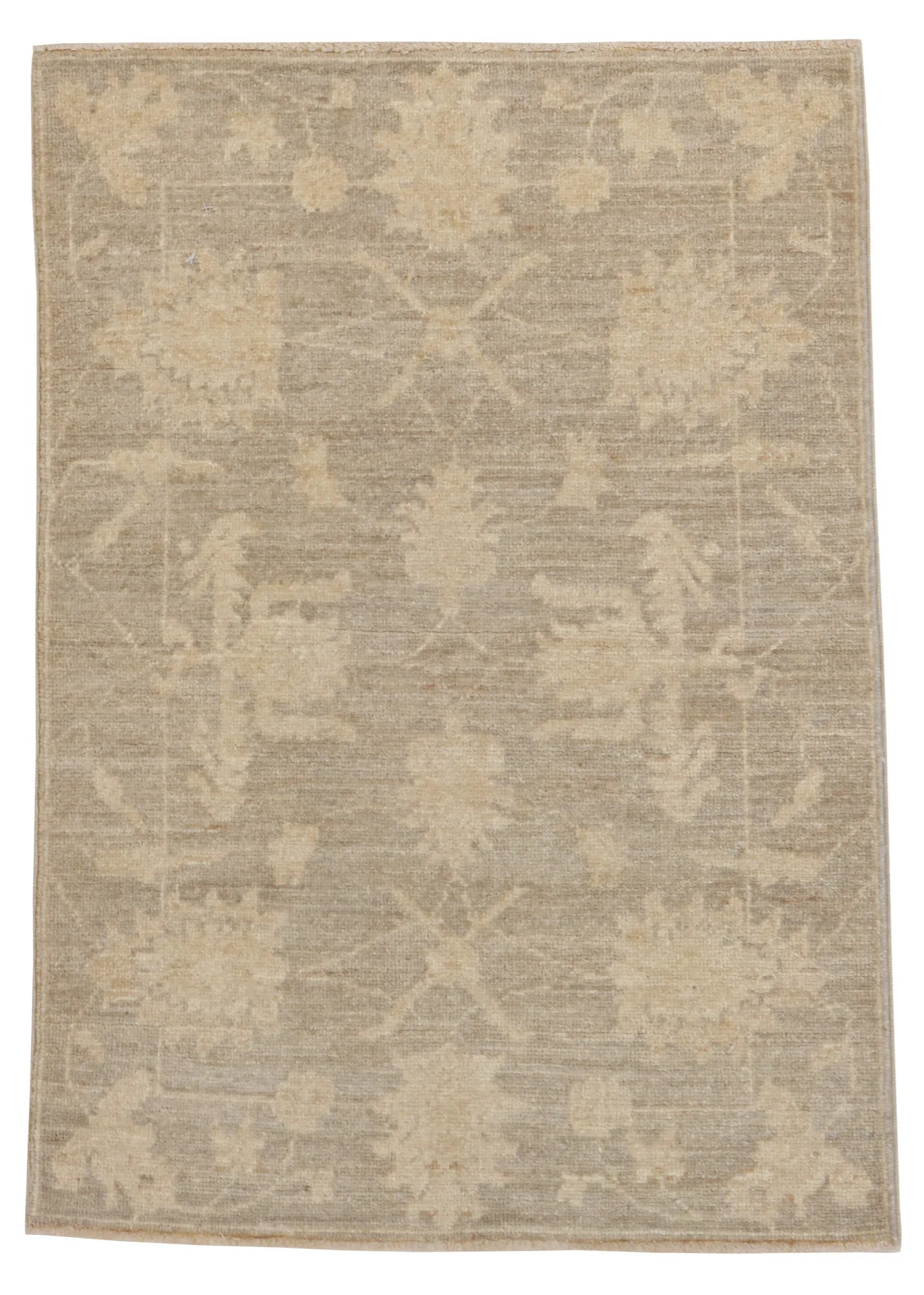 2 x 3 - Oushak Fine/Wool All Over Rectangle - Finest Hand-Knotted Quality Wool — 65266