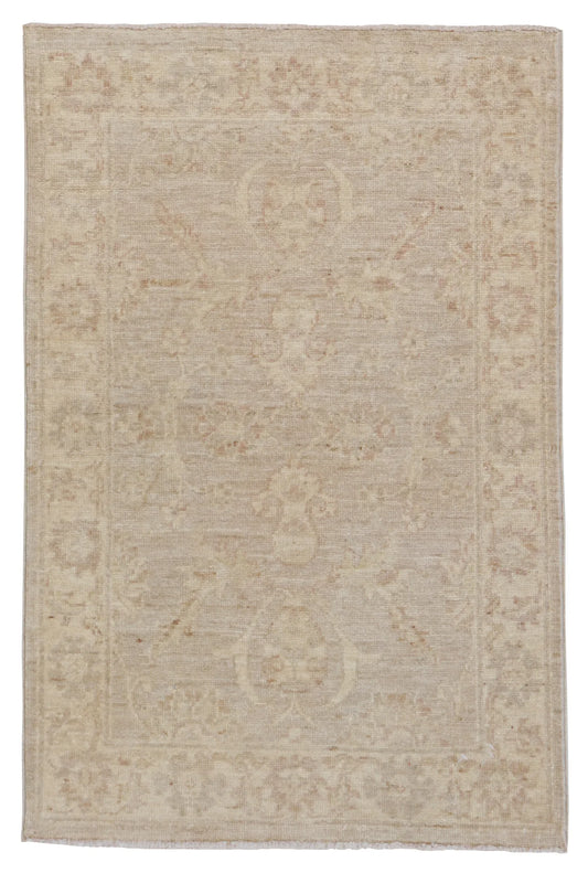 W 2.1 - L 3.1 - Oushak Fine Rectangle - Finest Hand-Knotted Quality Wool - 65267