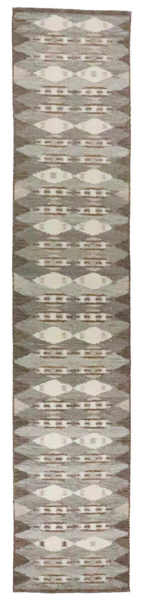 2.7 x 13 - Scandinavian Fine/Wool Kilim Rectangle - Finest Hand-Made Quality Wool — 65930