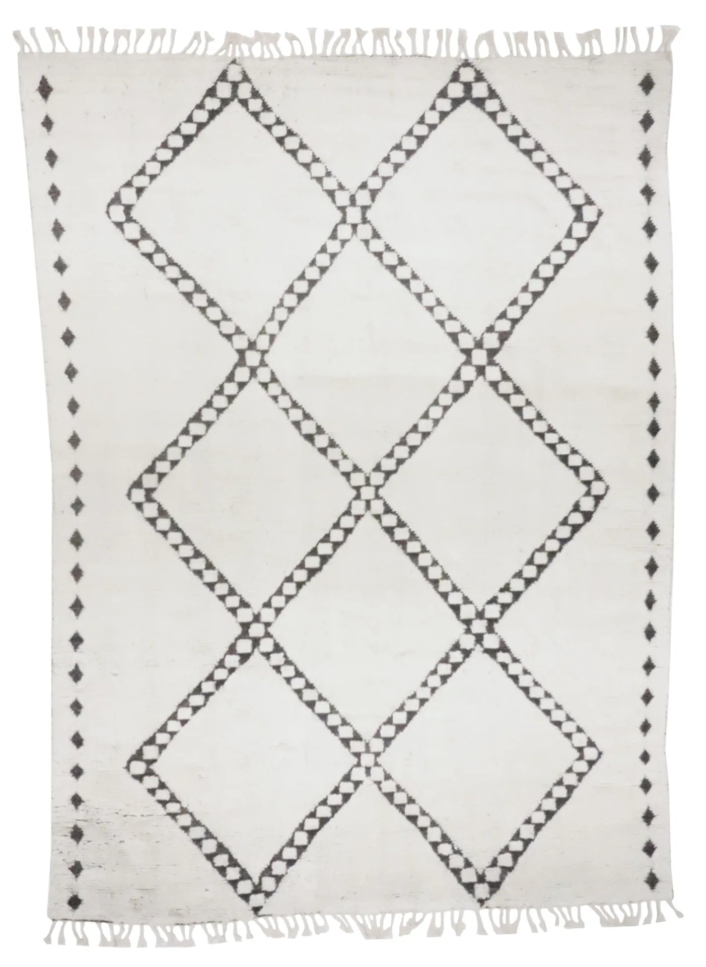 10 x 13.10 - Moroccan Wool Contemporary Rectangle - Finest Hand-Knotted Quality Wool — 65977
