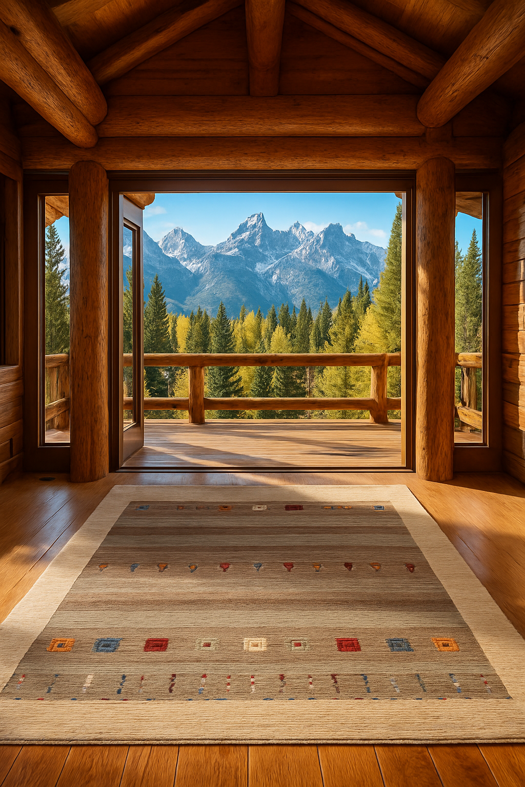 Atash Mountain Modern Handwoven Rug – 8' × 10' ✨ — 66396