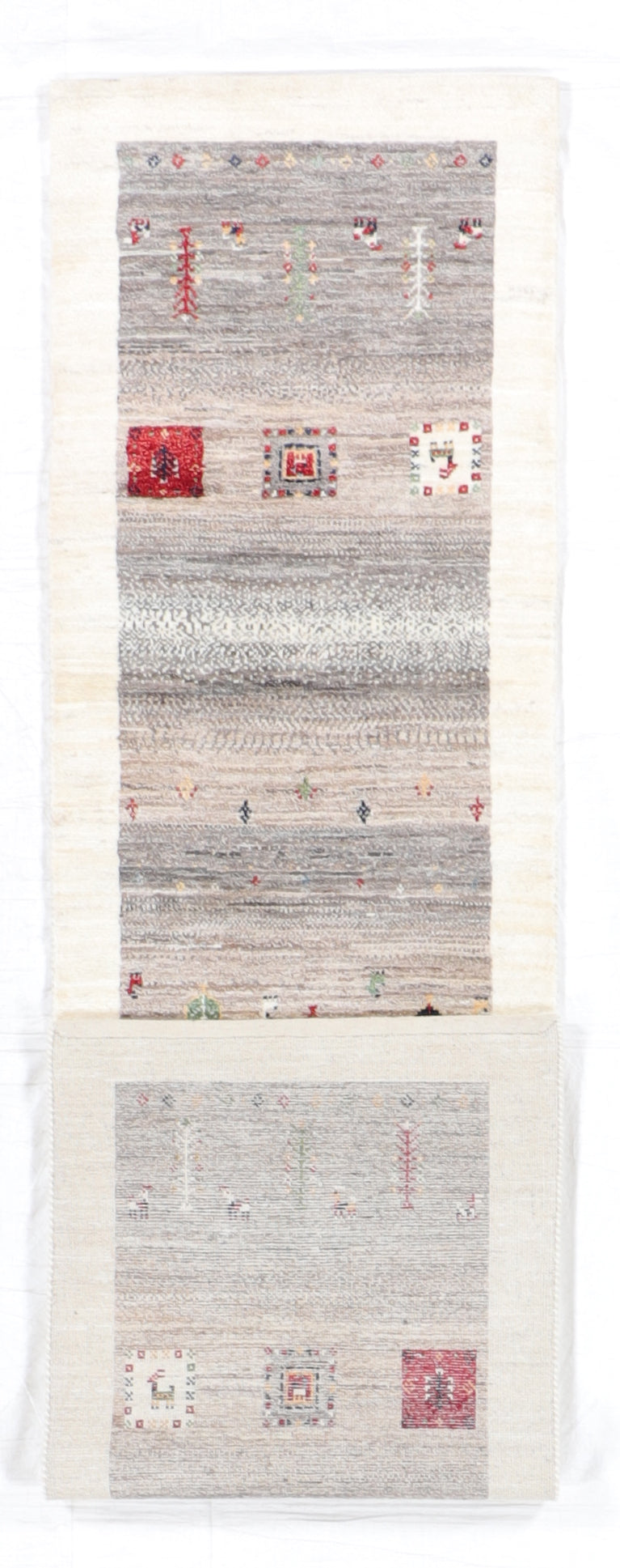 W 2.8 L 10.1 Tree Of Life 100% Wool Handmade All Over Design - 66404